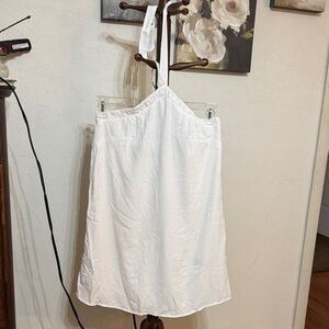 Trixxi White Mini Dress with Tie Straps